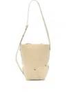 Jil Sander Small Drawstring Bucket Bag In Neutral