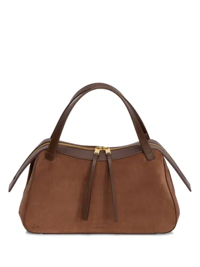 Jil Sander Small Dune Tote Bag In Brown
