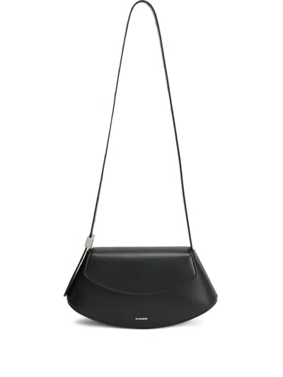 JIL SANDER SMALL ELDORADO LEATHER SHOULDER BAG