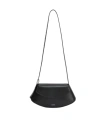Jil Sander Small Eldorado Leather Shoulder Bag In Black