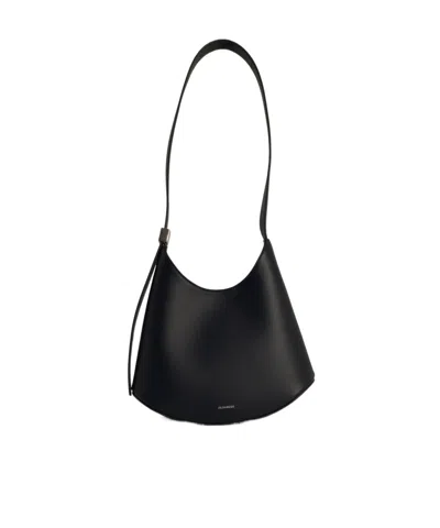 Jil Sander Small Eldorado Shoulder Bag In Black