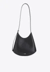 Jil Sander Crescent-shaped Shoulder Bag With Adjustable Strap In Black