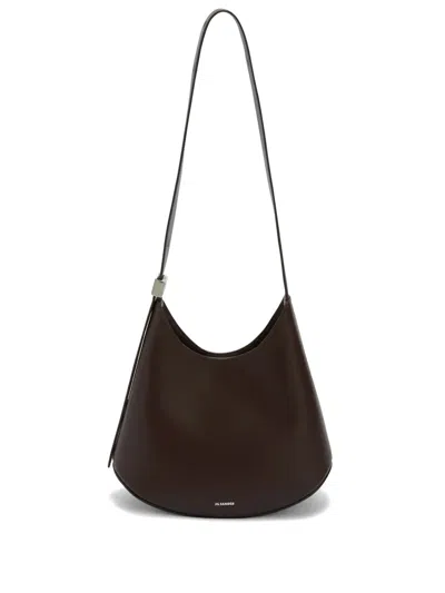 Jil Sander Small Eldorado Shoulder Bag In Brown