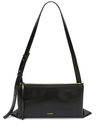 Jil Sander Small Empire Shoulder Bag In Black