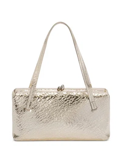 Jil Sander Small Goji Pillow Leather Shoulder Bag In Gold