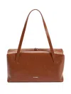 Jil Sander Small-sized Leather Shoulder Bag In Brown