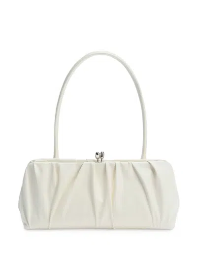 Jil Sander Small Goji Shoulder Bag In White