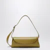 Jil Sander Small Green Cannolo Shoulder Bag In Green
