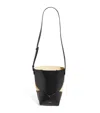 Jil Sander Black Curve Bucket Medium Bag In Black