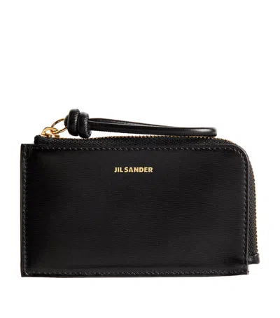 Jil Sander Logo Wallet In Black
