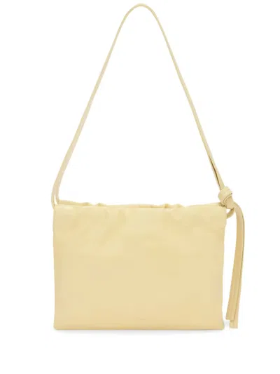 Jil Sander Small Leather Shoulder Bag In Neutrals