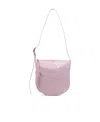 Jil Sander Moon Leather Shoulder Bag In Pink