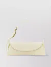 Jil Sander Small Leather Shoulder Bag With Adjustable Handle In Beige