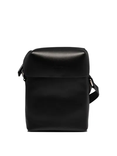 Jil Sander Men's "small Lid" Crossbody Bag In Black
