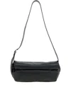 Jil Sander Black Rollup Small Square Belt Bag In Black