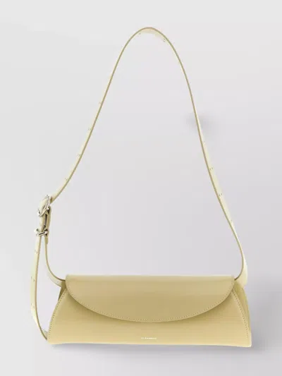JIL SANDER SMALL SHOULDER BAG WITH ADJUSTABLE STRAP AND BUCKLE DETAIL