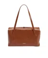 Jil Sander Small-sized Leather Shoulder Bag In Grape