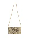 Jil Sander Small Snakeskin-print Folded Bag In Neutrals