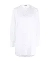 Jil Sander Small Standing Collar Blouse In White