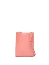 Jil Sander Tangle Small Leather Bag In 粉色