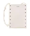 Jil Sander Small Tangle Crossbody Bag In White