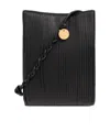 Jil Sander Small Tangle Fringe Cross Body Bag In Black