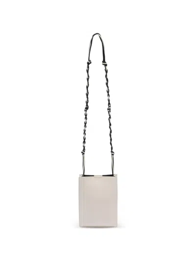 Jil Sander Small Tangle Hand-knotted Cross Body Bag In White