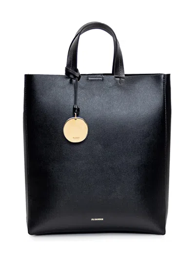 Jil Sander Small Tote Bag In Black