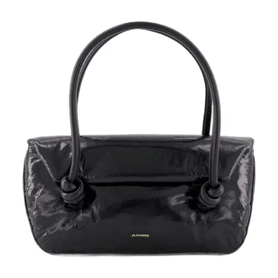 Jil Sander Knot Sm Shoulder Bag  Leather Black