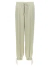 Jil Sander Lightweight Relaxed Fit Joggers With Elastic Details In Green