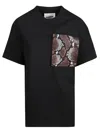 Jil Sander Snake Patch T-shirt In Black