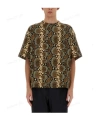 Jil Sander T-shirt With Animal Pattern In Multicolor