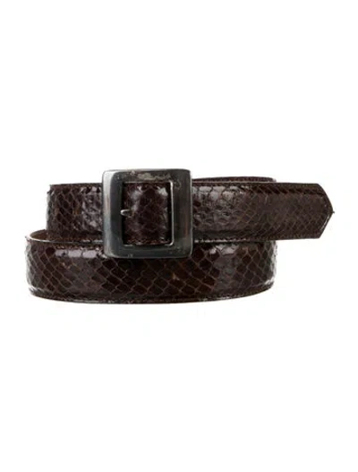 Pre-owned Jil Sander Snakeskin Belt In Multi