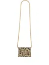 Jil Sander Snakeskin-effect Folded Mini Bag In Neutrals