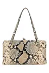 Jil Sander Snakeskin Printed Tote Bag In Beige