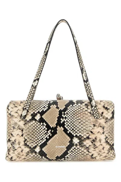 Jil Sander Snakeskin-effect Tote Bag In Multi