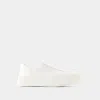 Jil Sander Woman Sneakers Ivory Size 10 Soft Leather In Beige
