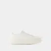 Jil Sander Woman Sneakers Ivory Size 10 Soft Leather