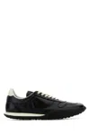 Jil Sander Black Leather Sneakers In Black