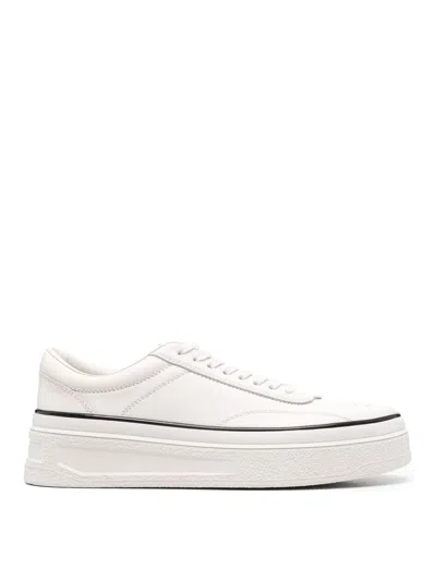 Jil Sander Leather Sneakers For Everyday In Multi
