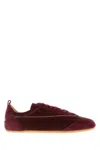 Jil Sander Etage Sneaker In Burgundy