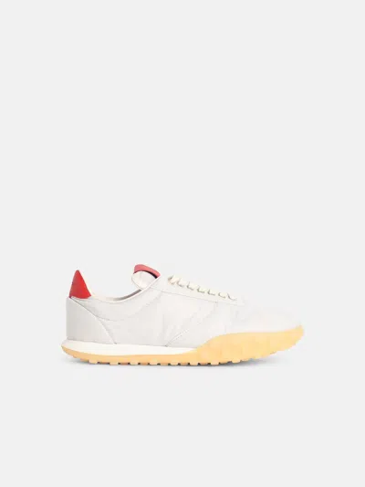Jil Sander Sneakers In Nylon And White Nappa Leather