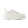Jil Sander Orb Leather Sneakers In White
