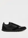 Jil Sander Black Nappa Leather And Suede Moon Sneakers In Black