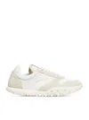 Jil Sander White Leather And Suede Moon Sneakers In Neutral