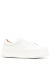 Jil Sander Woman Sneakers Ivory Size 10 Soft Leather
