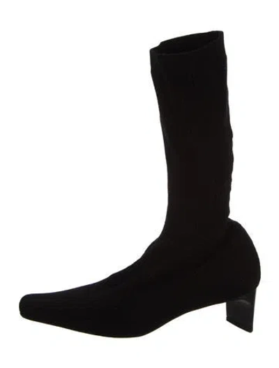 Pre-owned Jil Sander Sock Boots In Black