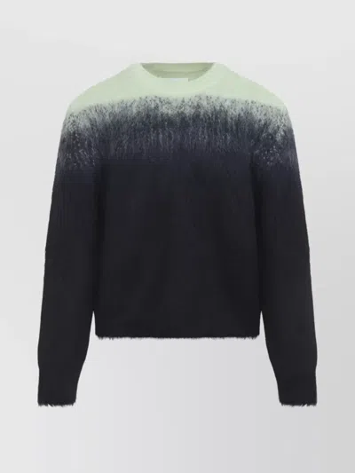 Jil Sander Ombre Mohair Wool Blend Sweater In Multi
