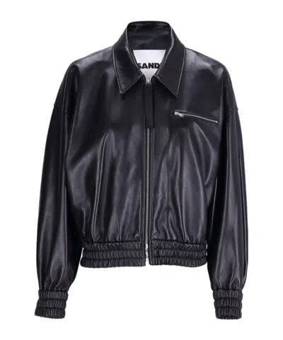 JIL SANDER JIL SANDER CROPPED ZIP-UP JACKET