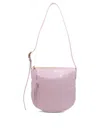 Jil Sander Moon Leather Shoulder Bag In Pink